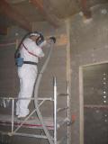 Zellulose einblasen als Zwischenwand-Dämmung