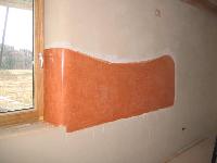 fertiger Tadelakt (mit orangefarbenem Pigment)
