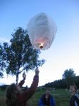 Ballon mit guten Wünschen fürs Haus